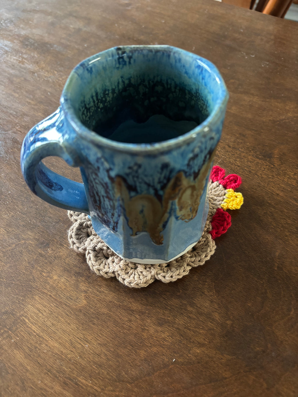 Crochet Chicken Coasters